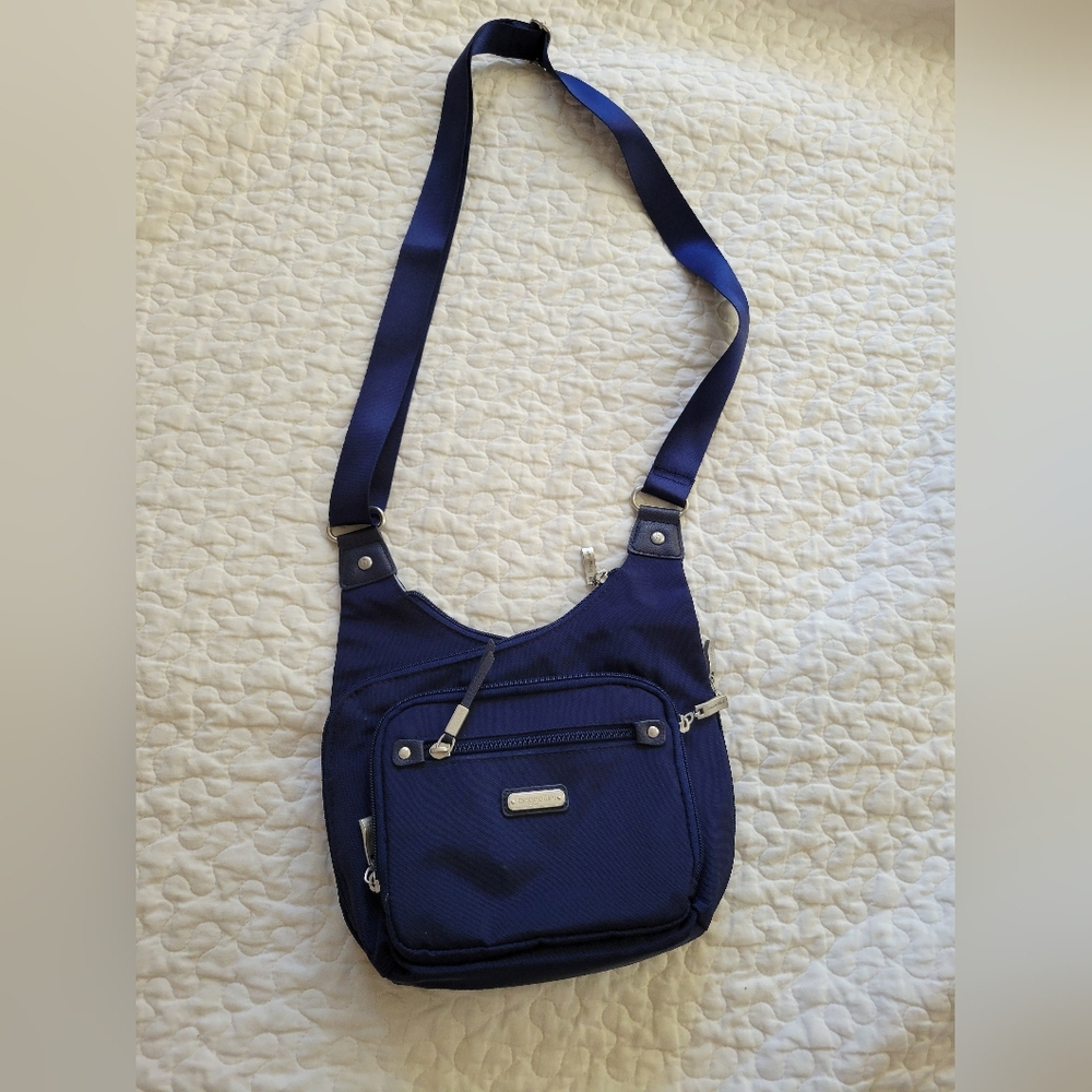 Baggalini RFID Cross City Bagg blue crossbody handbag purse